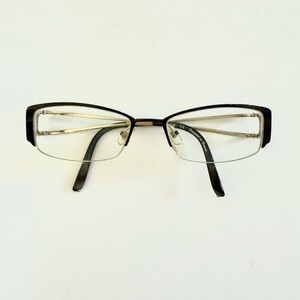 Chloe CL1209 Eyeglasses Frame Half Rimless 51-18  Brown/Gold LV44